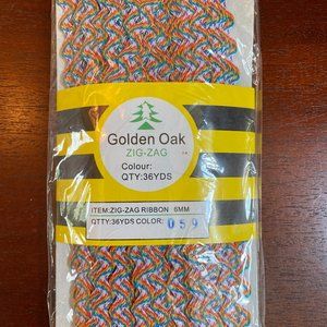 Rainbow 6mm Ric Rac Trim